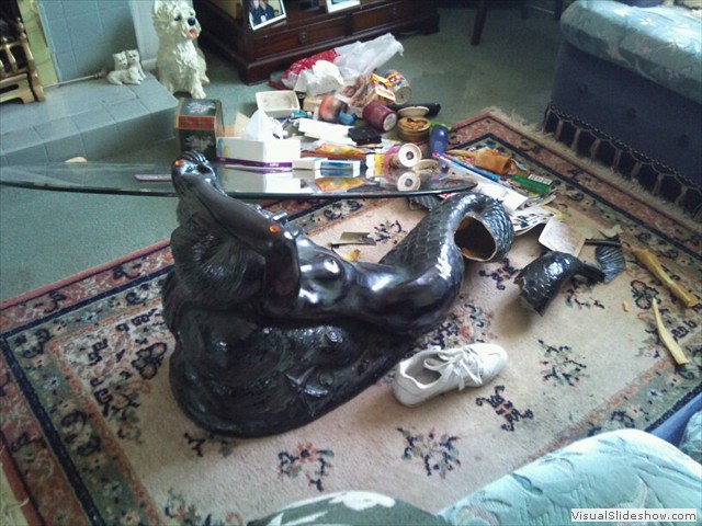 24/11/11 Hmmm don't think granny will invite me for lunch for a while after I broke her table